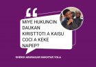 MIYE HUKUNCIN DAUKAN KIRISTTOTI A KAISU COCI A KEKE NAPEP