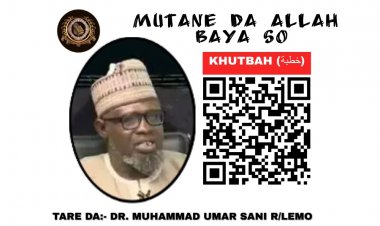 MUTANE DA ALLAH BAYA SO