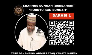 001 SHARHUS SUNNAH (RUBUTU KAN SUNNAH)