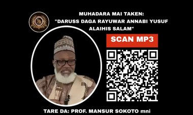 DARUSS DAGA RAYUWAR ANNABI YUSUF ALAIHIS SALAM