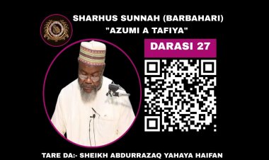 027 SHARHUS SUNNAH (AZUMI A TAFIYA)