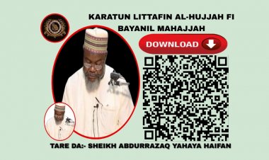 KARATUN LITTAFIN AL-HUJJAH FI BAYANIL MAHAJJAH